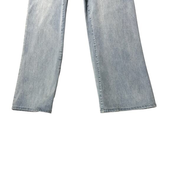 Betabrand Women's Petite Coastal Wash Boyfriend Wide Leg Stretch Jeans - XLP - Picture 4 of 8